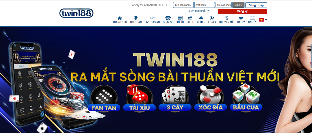 Twin188 nhà cái cá cược online uy tín nhất
